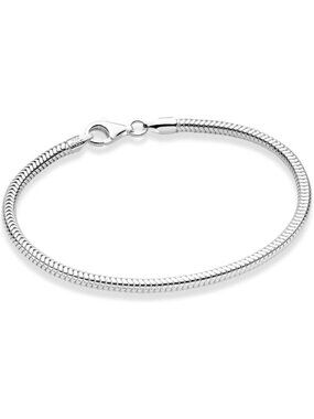 Elegant 3mm Solid Snake Chain Bracelet for Women & Men - Made in Italy, Unisex